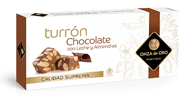 Turrón Chocolate con Leche y Almendras