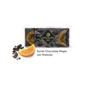 TABLETA DE CHOCOLATE NEGRO CON NARANJA CONFITADA
